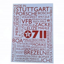 Stuttgart Poster Kreuz und Quer DIN A2